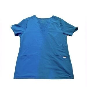 FIGS Turquoise Scrub Top Size Large